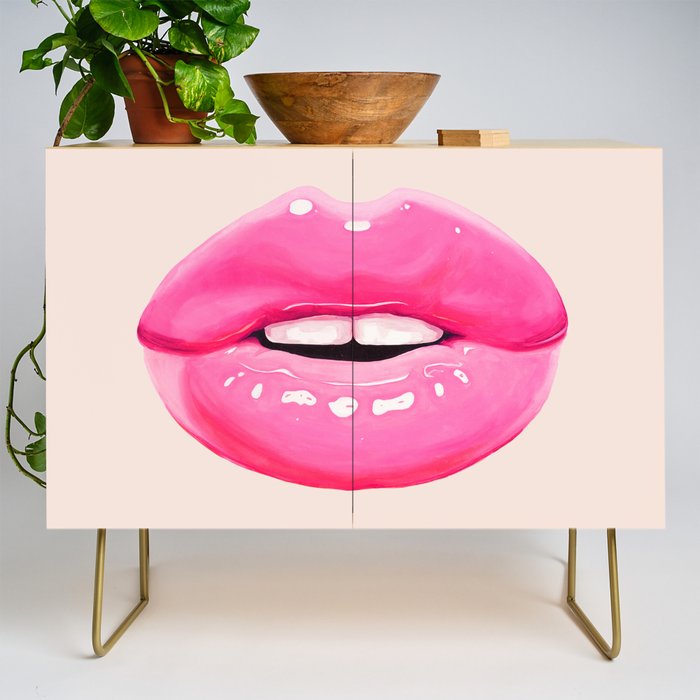 Fashion pink lips I Credenza Gallery Image 1