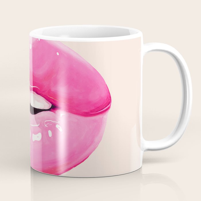 Fashion pink lips I Coffee Mug Gallery Image 1