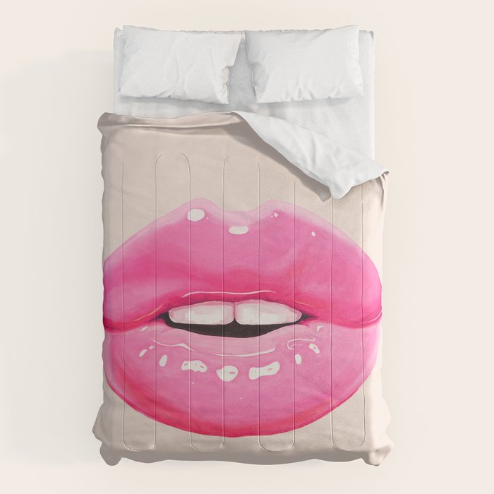 Fashion pink lips I Comforter Gallery Image 6
