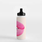 Fashion pink lips I Water Bottle Gallery Image 2
