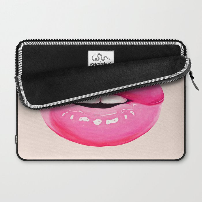 Fashion pink lips I Laptop Sleeve Gallery Image 2