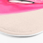 Fashion pink lips I Bath Mat Gallery Image 3