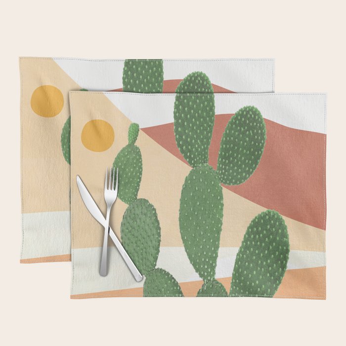 Abstract Cactus II Placemat Gallery Image 1