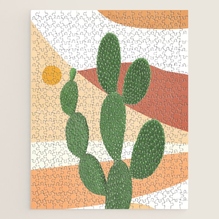 Abstract Cactus II Jigsaw Puzzle Gallery Image 1
