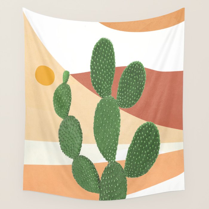 Abstract Cactus II Wall Tapestry Gallery Image 4