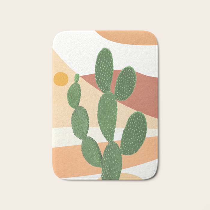Abstract Cactus II Bath Mat Gallery Image 1