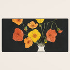 Field Wildflowers Black Desk Mat Gallery Image 3