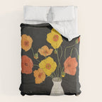 Field Wildflowers Black Comforter Gallery Image 6