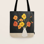 Field Wildflowers Black Tote Bag Gallery Image 1