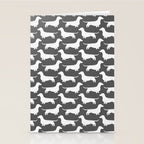 Dachshund Silhouette(s) Wiener Dog Stationery Card Gallery Image 2