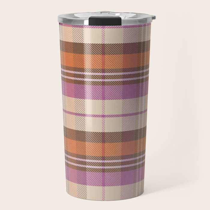 Cozy Twill Plaid - Fall Colors Travel Mug Gallery Image 1
