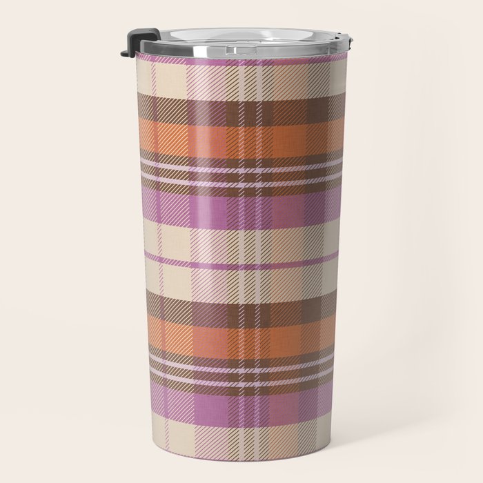Cozy Twill Plaid - Fall Colors Travel Mug Gallery Image 3