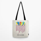 Modernist Poster Denmark Cycling, 1960s Tote Bag Gallery Image 2