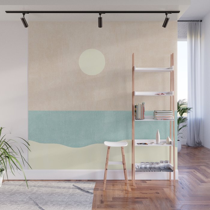 LANDSHAPES / Beach - Day Wall Mural Gallery Image 1