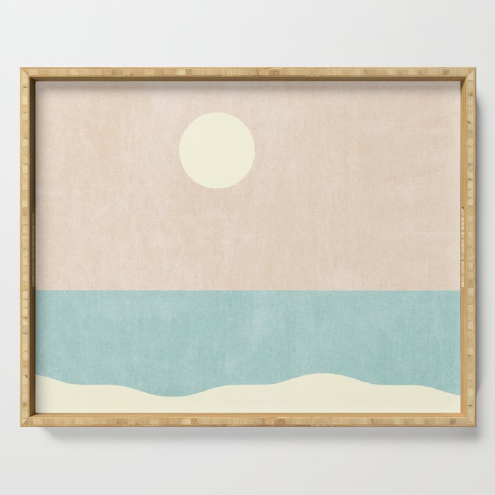 LANDSHAPES / Beach - Day Serving Tray Gallery Image 1