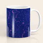 Pink and dark blue mystical starry night Coffee Mug Gallery Image 1