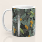 Green & Turquoise Parrotlets and Loquats Coffee Mug Gallery Image 3