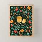 Merry Christmas panettone  Mini Art Print Gallery Image 1
