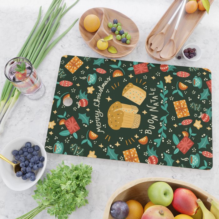 Merry Christmas panettone  Cutting Board Gallery Image 2