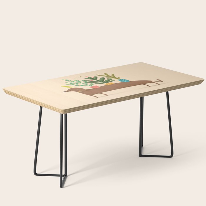 Dachshund & Parrot Coffee Table Gallery Image 1