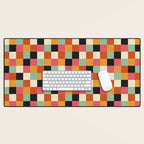 Bold Colorful Checks Pattern - Small XVIII Desk Mat Gallery Image 1