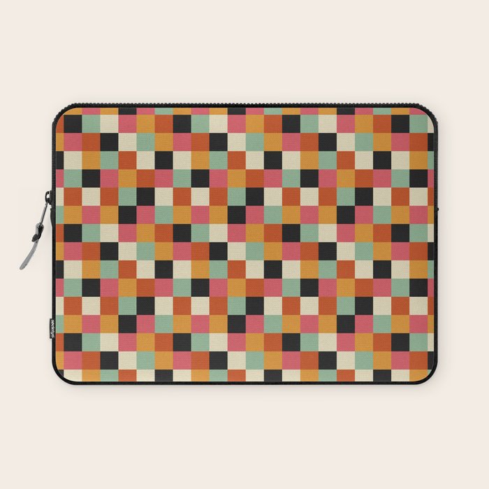 Bold Colorful Checks Pattern - Small XVIII Laptop Sleeve Gallery Image 1