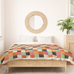 Bold Colorful Checks Pattern - Small XVIII Duvet Cover Gallery Image 3