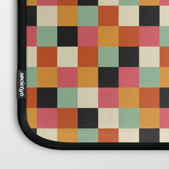 Bold Colorful Checks Pattern - Small XVIII Laptop Sleeve Gallery Image 3