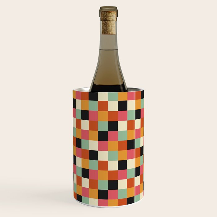 Bold Colorful Checks Pattern - Small XVIII Wine Chiller Gallery Image 1