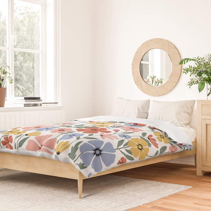 Colorful wildflowers Duvet Cover Gallery Image 2