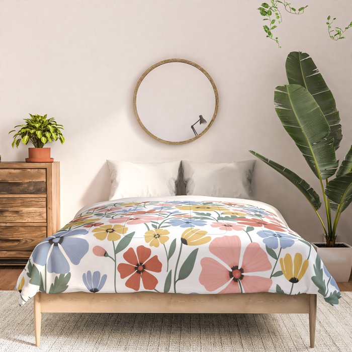 Colorful wildflowers Comforter Gallery Image 3
