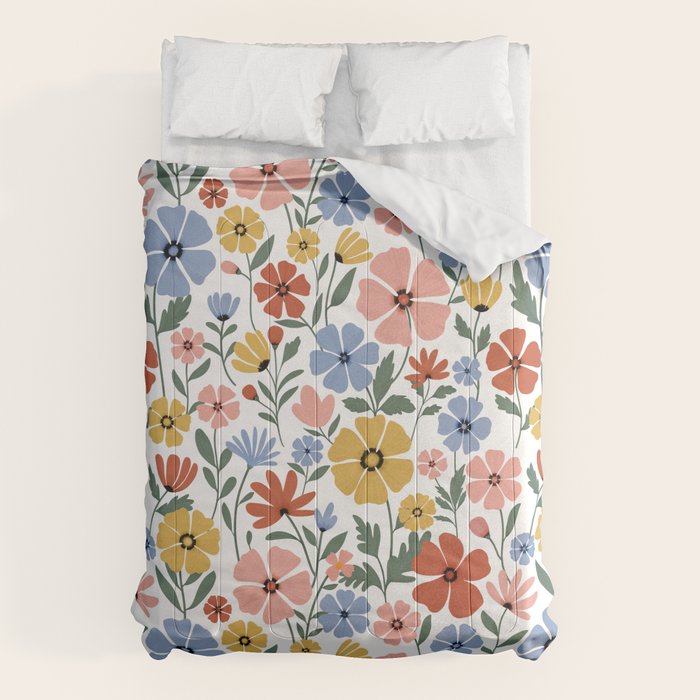 Colorful wildflowers Comforter Gallery Image 6