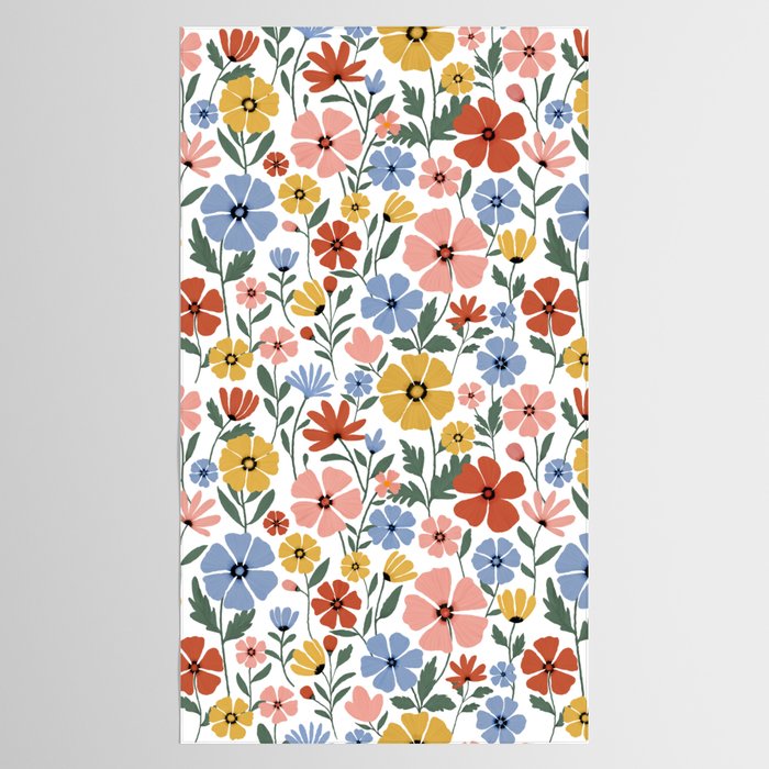 Colorful wildflowers Tablecloth Gallery Image 2