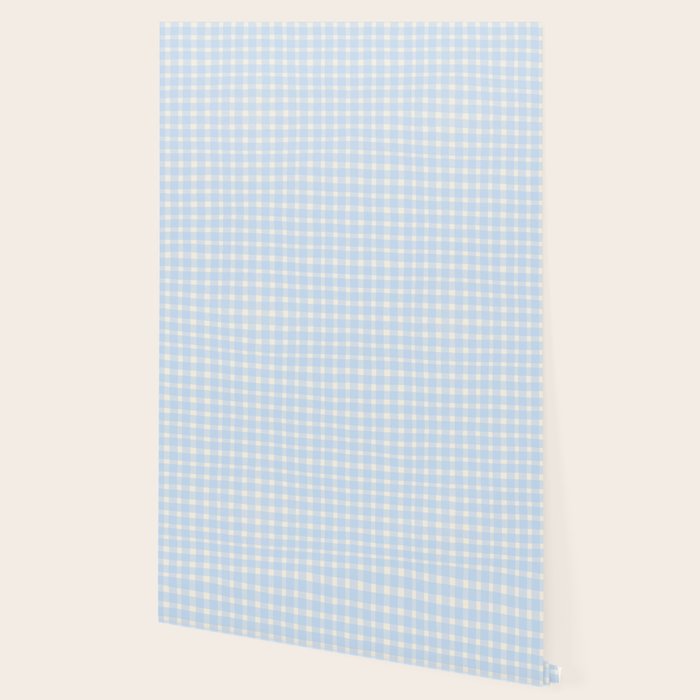 Blue White Gingham Check Wallpaper Gallery Image 2