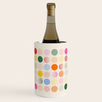 Retro Geometric Circles: Peach Bauhaus Edition Wine Chiller Gallery Image 1