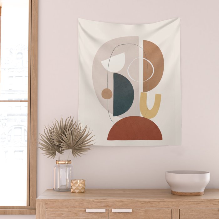 Shape Abstractions 06 Wall Tapestry Gallery Image 2