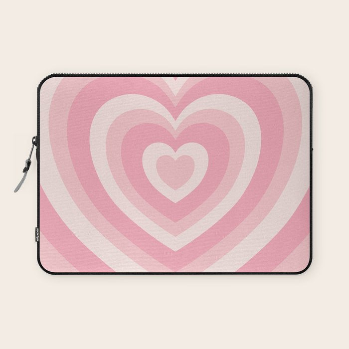 Pink Love Hearts  Laptop Sleeve Gallery Image 1