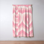 Pink Love Hearts  Window Curtain Gallery Image 3