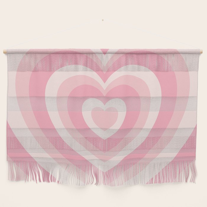 Pink Love Hearts  Wall Hanging Gallery Image 1