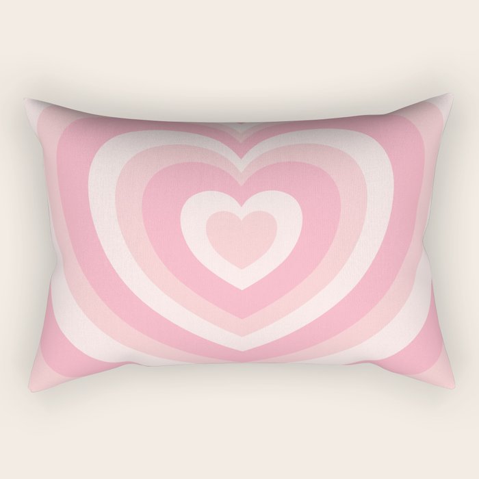 Pink Love Hearts  Rectangular Pillow Gallery Image 2