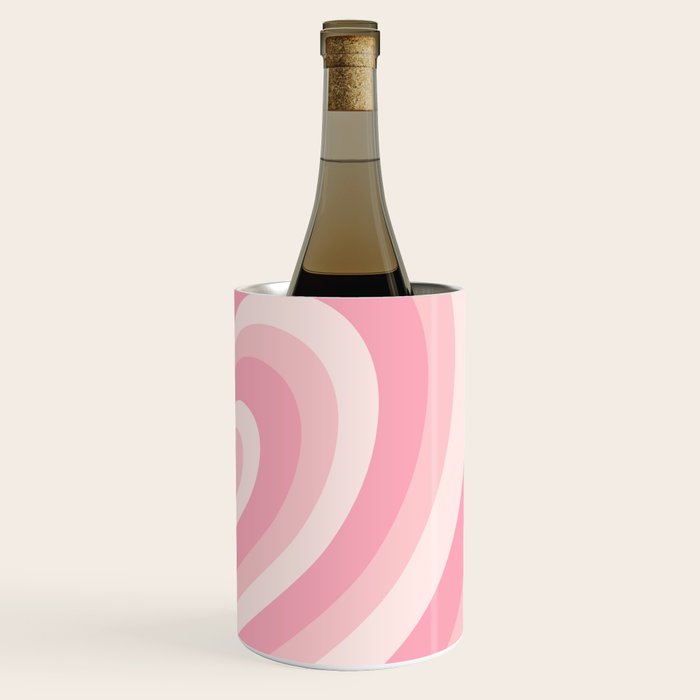 Pink Love Hearts  Wine Chiller Gallery Image 3