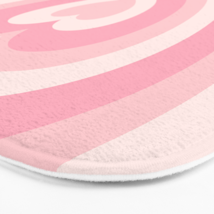 Pink Love Hearts  Bath Mat Gallery Image 3
