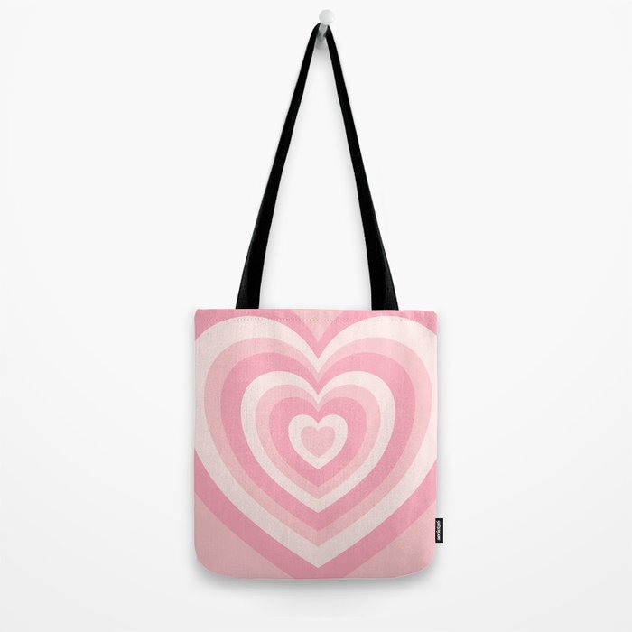 Pink Love Hearts  Tote Bag Gallery Image 2