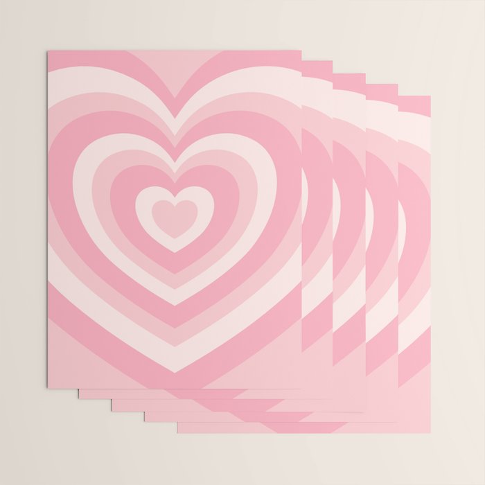 Pink Love Hearts  Wrapping Paper Gallery Image 3
