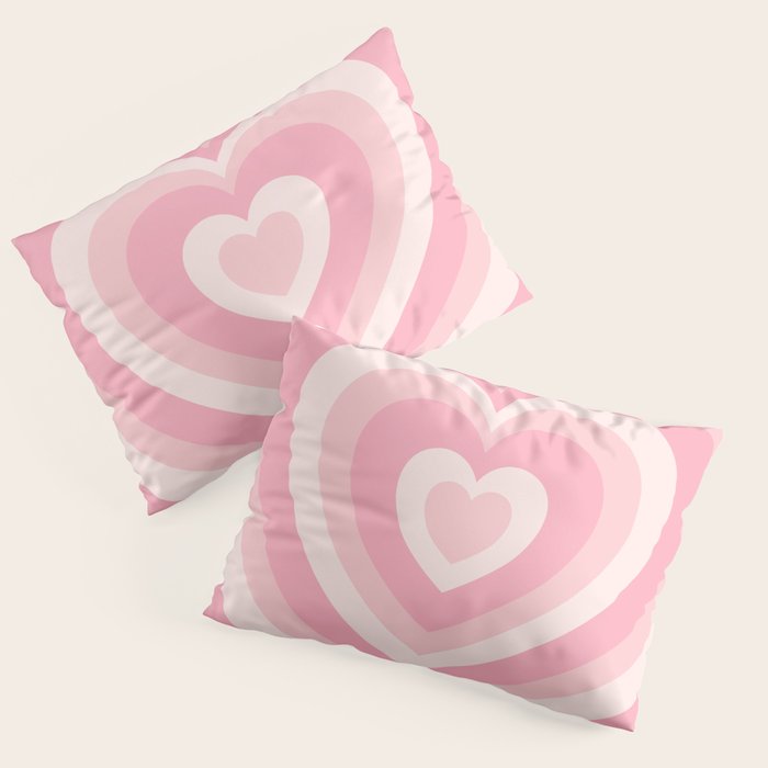 Pink Love Hearts  Pillow Sham Gallery Image 3