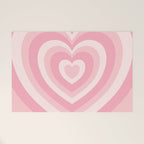 Pink Love Hearts  Welcome Mat Gallery Image 1