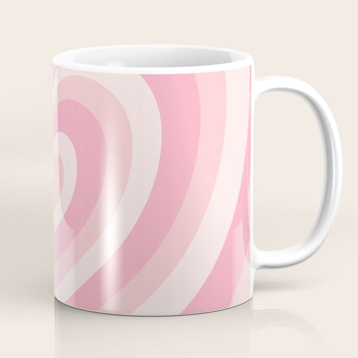 Pink Love Hearts  Coffee Mug Gallery Image 1