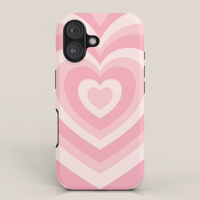 Pink Love Hearts  iPhone Case Gallery Image 1
