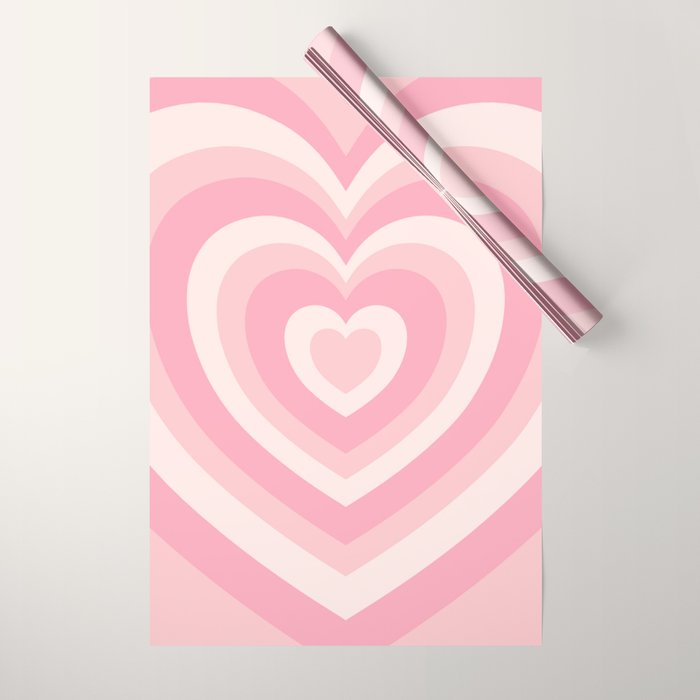 Pink Love Hearts  Wrapping Paper Gallery Image 1