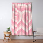 Pink Love Hearts  Window Curtain Gallery Image 5